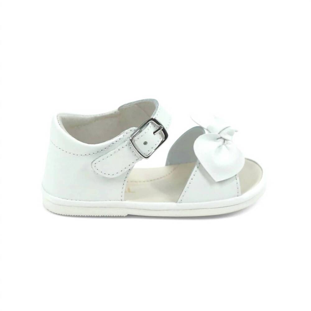 NEW ANGEL BABY girl's jolie bow sandal - toddler in white